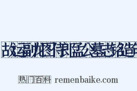 故运副龙图侍郎孟公墓志铭造句是什么意思的图片